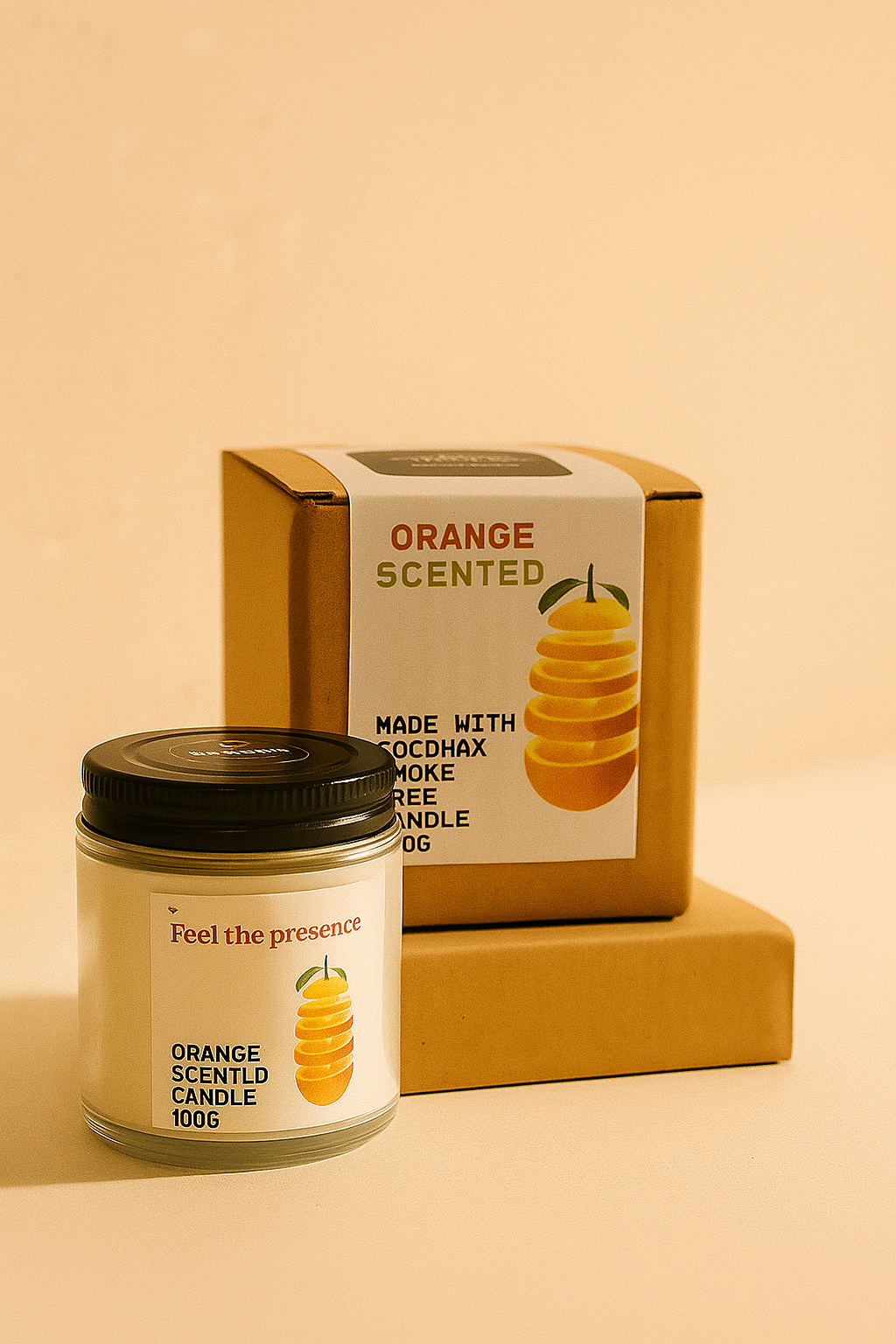 Gharstore Orange scented Candle