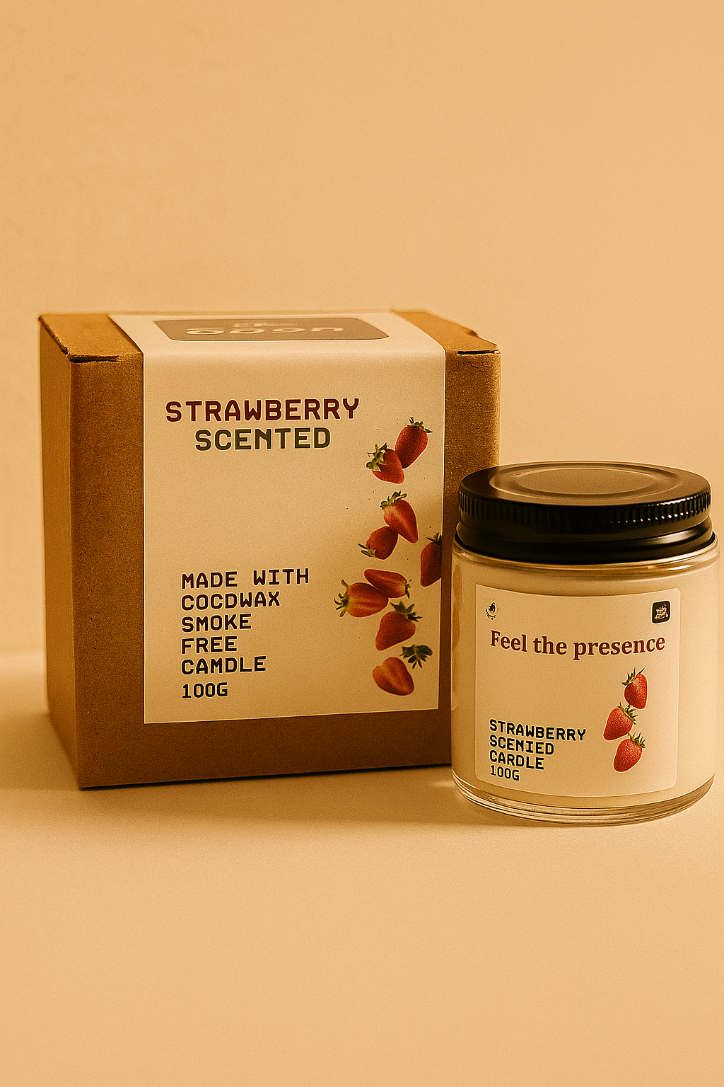 Gharstore strawberry scented Candle