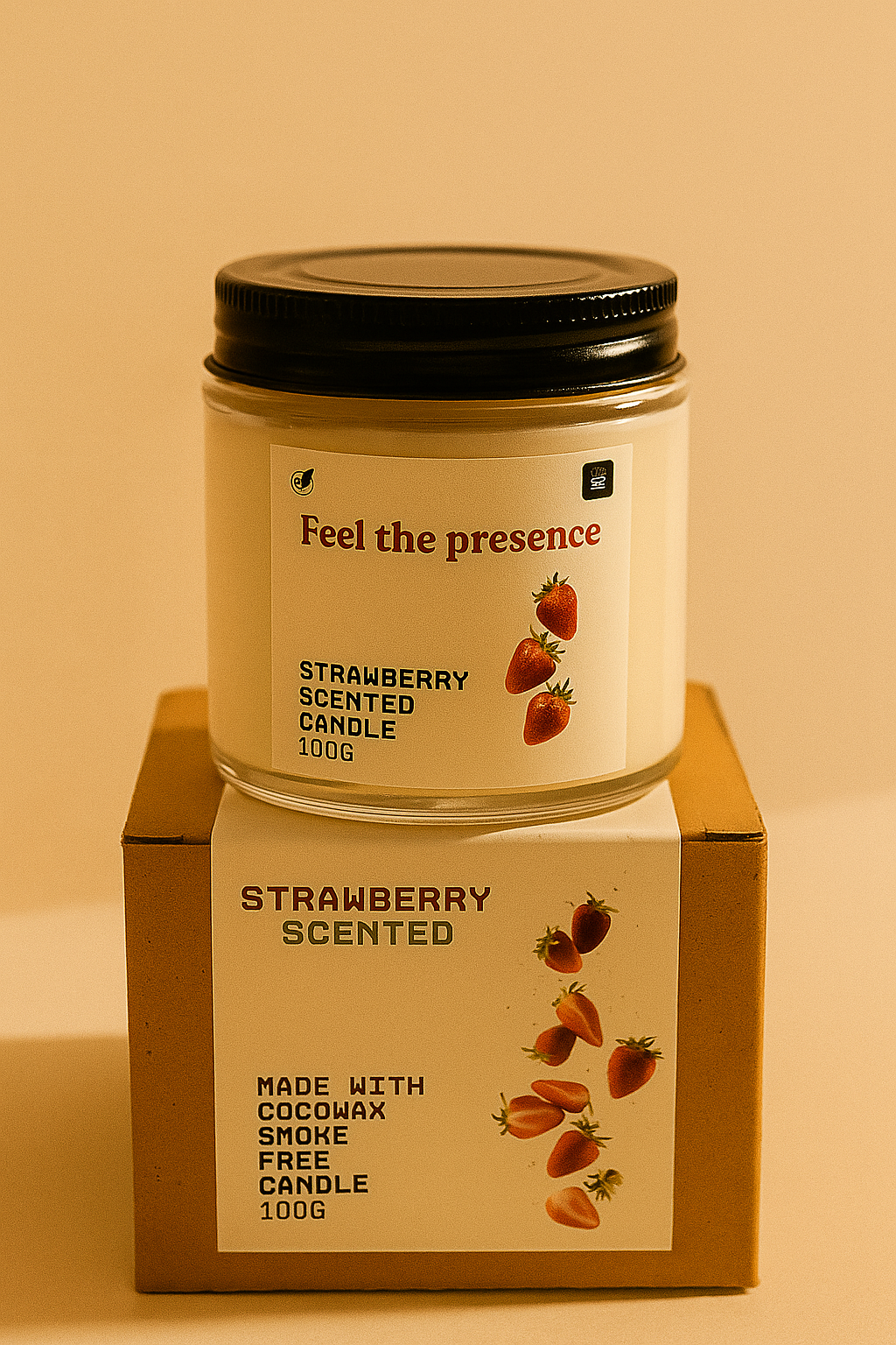 Gharstore strawberry scented Candle