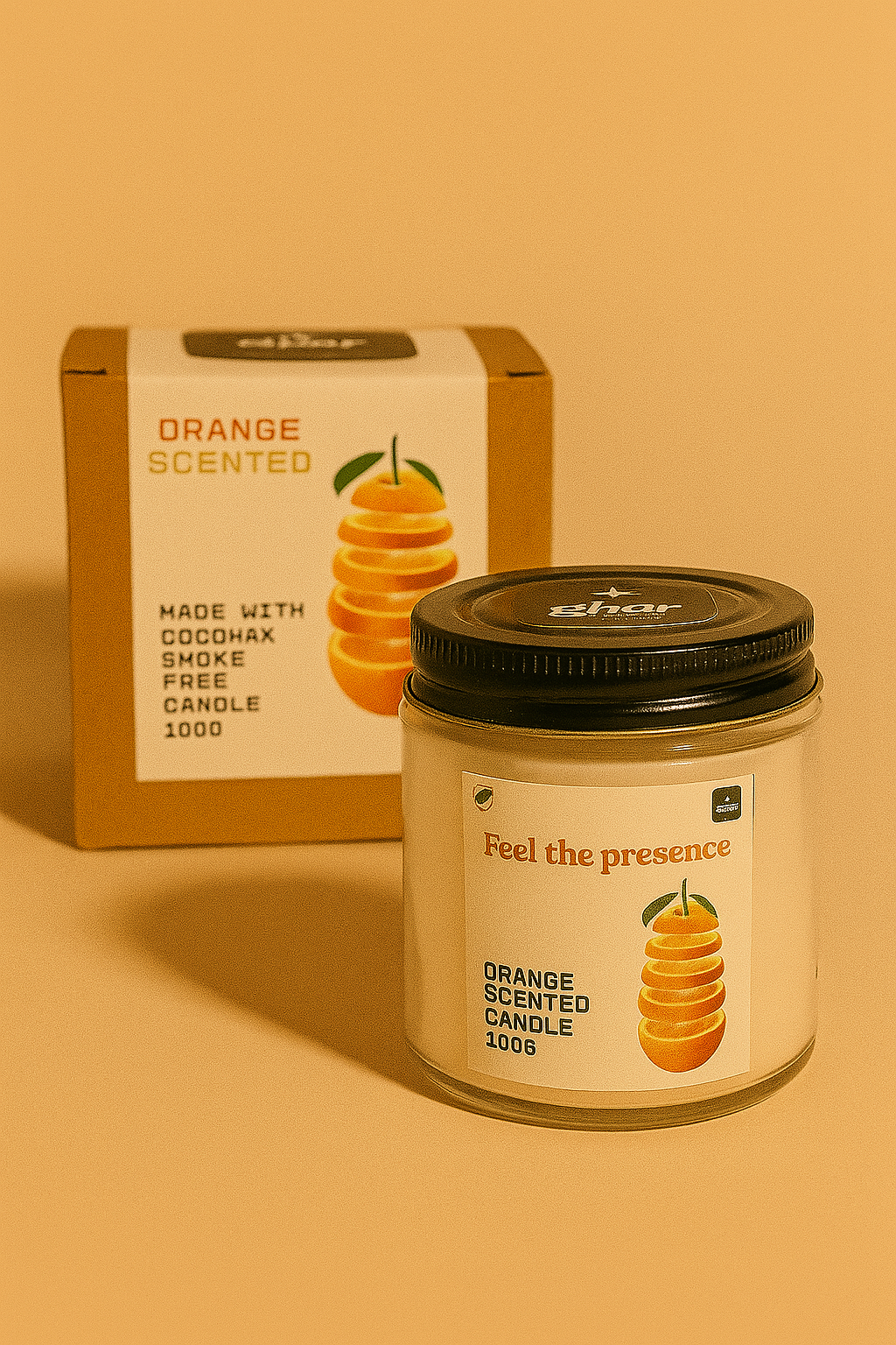 Gharstore Orange scented Candle