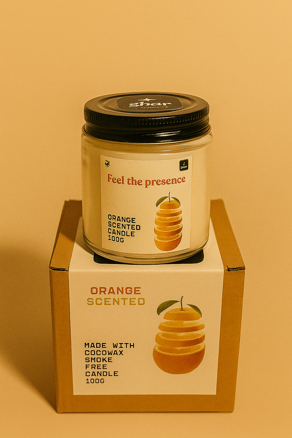Gharstore Orange scented Candle